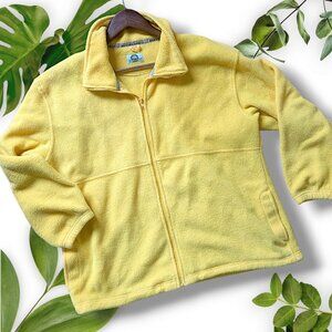 Yellow Fleece Zip, sz Large